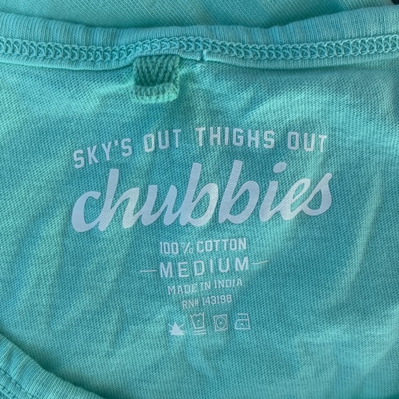 Men’s teal Chubbies sport tank top size Medium - Picture 3 of 3